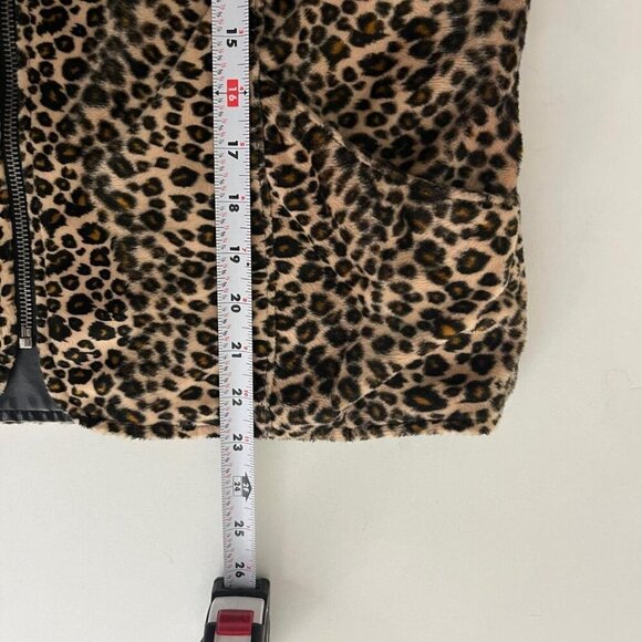 Leopard print faux leather y2k reversible vest - Picture 8 of 8